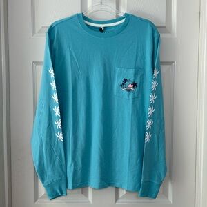Chubbies The Palm Time Blue Long Sleeve Shirt